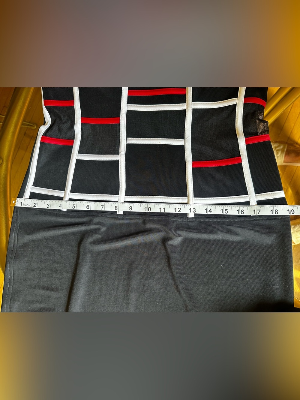 VINTAGE Joseph Ribkoff Geometric Mondrian-Style 2-Piece Dress & Duster Set - Picture 8 of 16